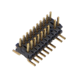 Conector: PCB-PCB; soclu; tată; PIN: 20; FTR; verticală; SMT; 1,27mm