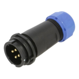Conector: circular; mufă; tată; PIN: 4; IP67; SY21; 7÷12mm; 30A; 500V