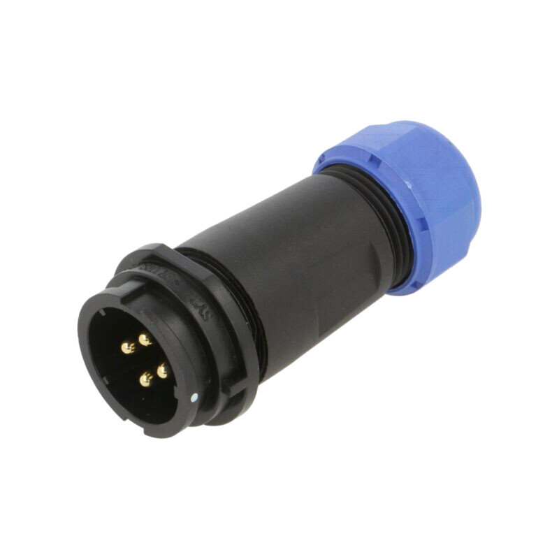 Conector: circular; mufă; tată; PIN: 4; IP67; SY21; 7÷12mm; 30A; 500V Conector: circular; mufă; tată; PIN: 4; IP67; SY21; 7÷12mm; 30A; 500V
