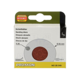 Disc de şlefuire; 50mm; Granularitate: 80; Fixare: autoadeziv