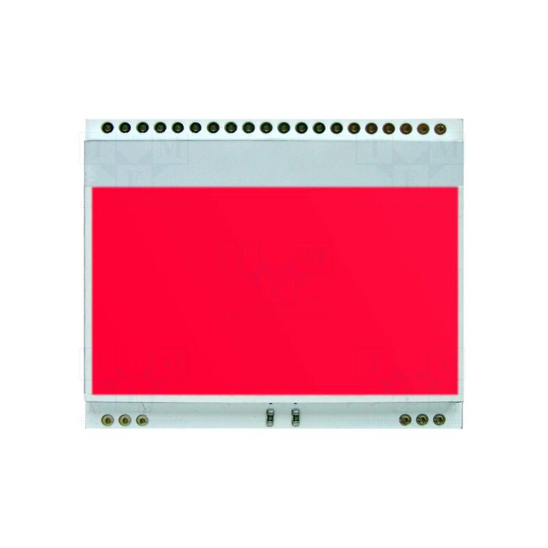 Iluminare de fundal; LED; 55x46x3,6mm; roşie
