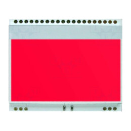 Iluminare de fundal; LED; 55x46x3,6mm; roşie