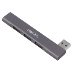 Hub USB; USB A soclu x4,USB A mufă; USB 2.0,USB 3.2; PnP; gri