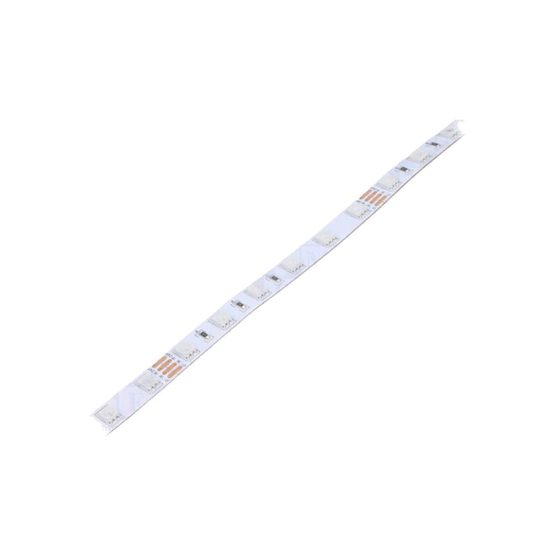 Bandă LED; RGB; 5050; LED/m: 60; 10mm; PCB albe; IP20; 120°; 14W/m