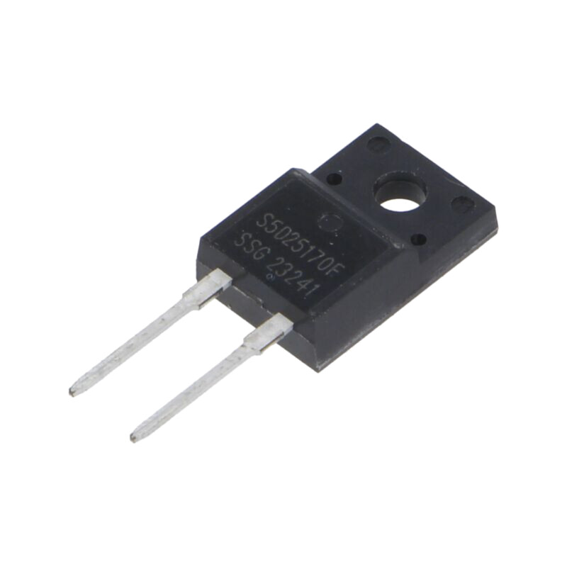 Diodă: redresoare Schottky; SiC; THT; 1,7kV; 25A; ITO220AC; 171,1W Diodă: redresoare Schottky; SiC; THT; 1,7kV; 25A; ITO220AC; 171,1W