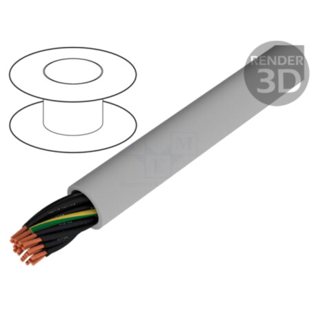Cablu; ÖLFLEX® CLASSIC 110; 21G0,75mm2; neecranat; 300V,500V; Cu