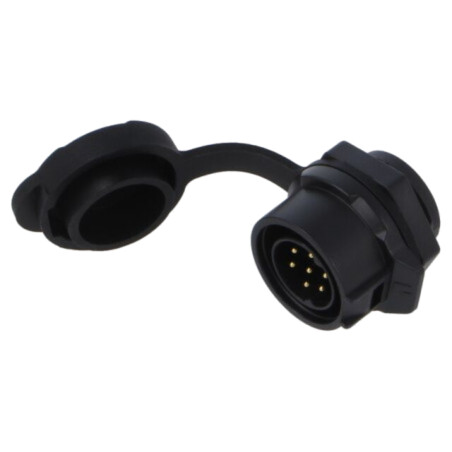 Conector: circular; soclu; tată; 02; 5A; 250V; PIN: 7; IP67; drept