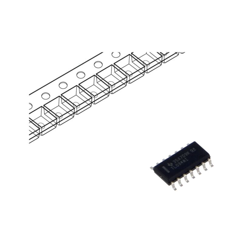 IC: amplificator operaţional; 1MHz; Ch: 4; SO14; ±5÷15VDC,10÷30VDC