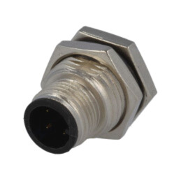 Conector: M12; soclu; PIN: 3; tată; 250V; IP68,IP69K; THT; metal; 4A