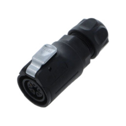 Conector: M12; soclu; tată; 4A; 250V; PIN: 4; IP67; drept; cabluri