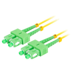 Patch cord cu fibră; SC/APC,din ambele părţi; 10m; LSZH; galben