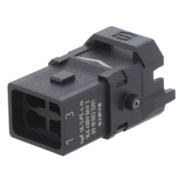 Conector: HDC; inserturi de contact; tată; Han® 1A; PIN: 4; 3P+PE