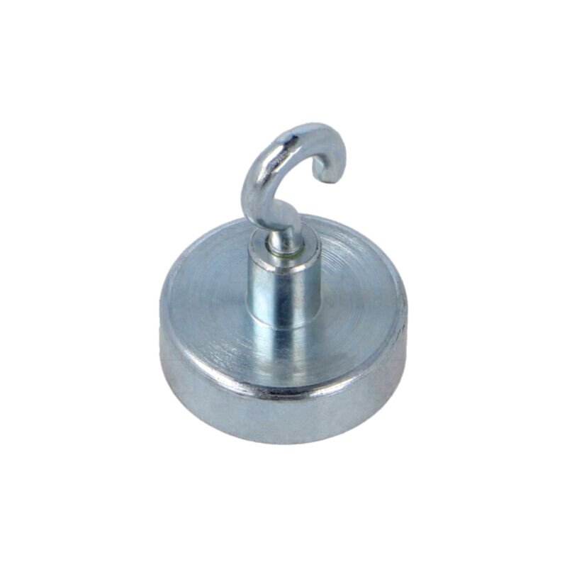 Magnet: fix; ferită (metal greu); 30N; 20mm; cu cârlig
