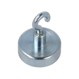 Magnet: fix; ferită (metal greu); 30N; 20mm; cu cârlig