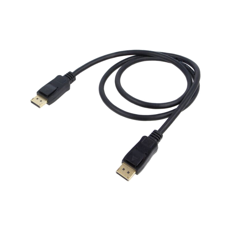 Cablu; DisplayPort mufă,din ambele părţi; PVC; Lung: 1m; negru Cablu; DisplayPort mufă,din ambele părţi; PVC; Lung: 1m; negru