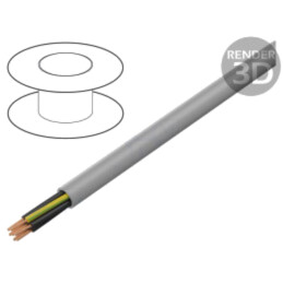 Cablu; MEGAFLEX®500; 7G0,5mm2; neecranat; 300V,500V; Cu; litat; gri