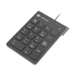 Tastatură; neagră; USB A; numerică,cu cablu; Caracteristici: PnP
