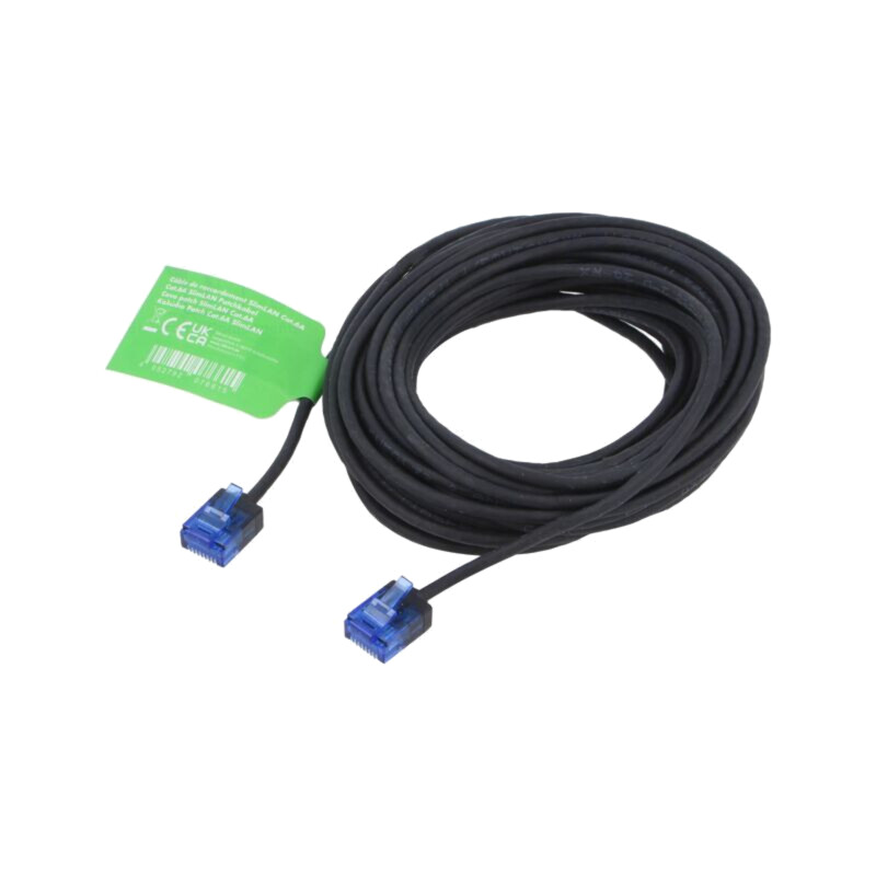 Patch cord; RJ45 mufă,din ambele părţi; U/UTP; 6a; litat; Cu; 7,5m