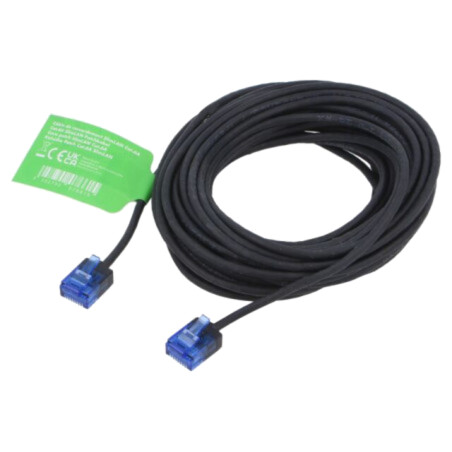 Patch cord; RJ45 mufă,din ambele părţi; U/UTP; 6a; litat; Cu; 7,5m