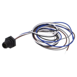 Conector: M12; soclu; tată; 2A; 60V; PIN: 5; IP67; drept; cabluri
