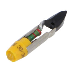 Lampă LED; galbenă; T5,5; 24VDC; 24VAC; Nr.diode: 1