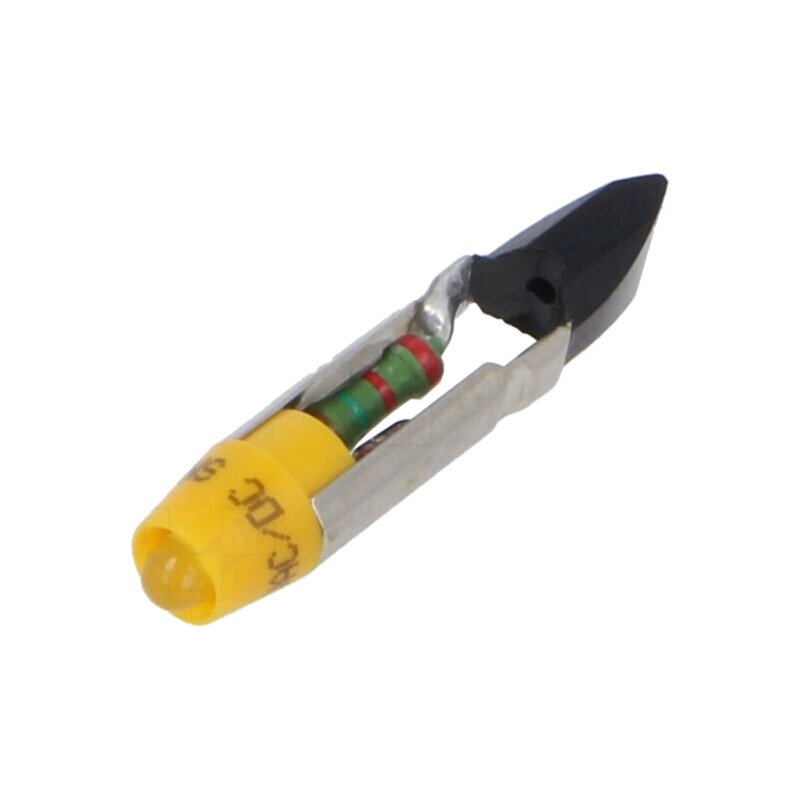 Lampă LED; galbenă; T5,5; 24VDC; 24VAC; Nr.diode: 1