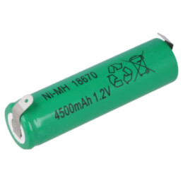 Acumul: Ni-MH; 4/3A,4/3R23; 1,2V; 4500mAh; urechi pentru lipire