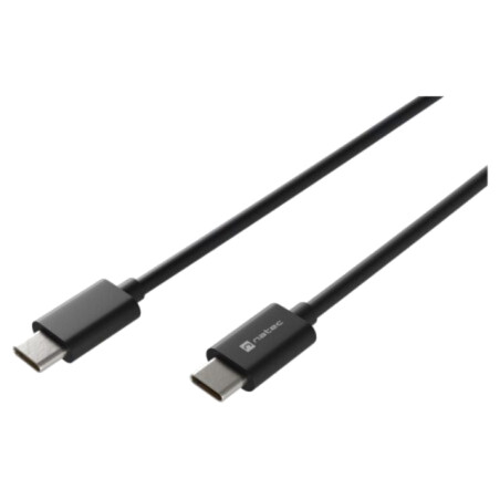 Cablu; USB 2.0; USB C mufă,din ambele părţi; 1m; negru; 100W; 5A