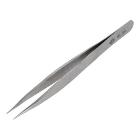 Pensetă; 120mm; pt.lucrări de precizie; Tip pensetă: drept