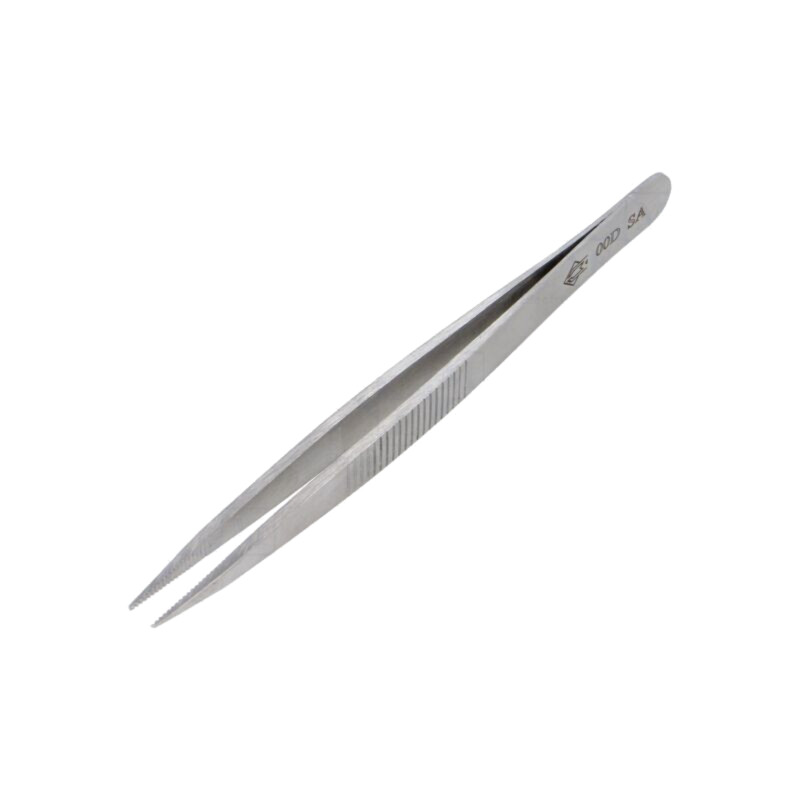 Pensetă; 120mm; pt.lucrări de precizie; Tip pensetă: drept