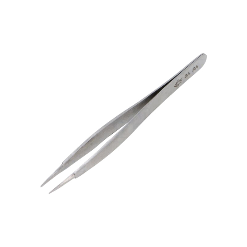Pensetă; 120mm; pt.lucrări de precizie; Vârf: îngustat