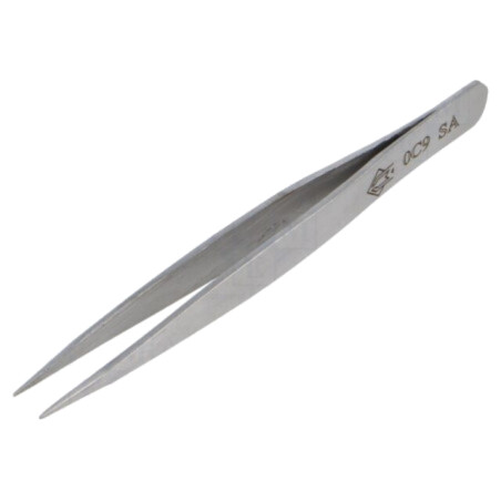 Pensetă; 90mm; pt.lucrări de precizie; Tip pensetă: drept