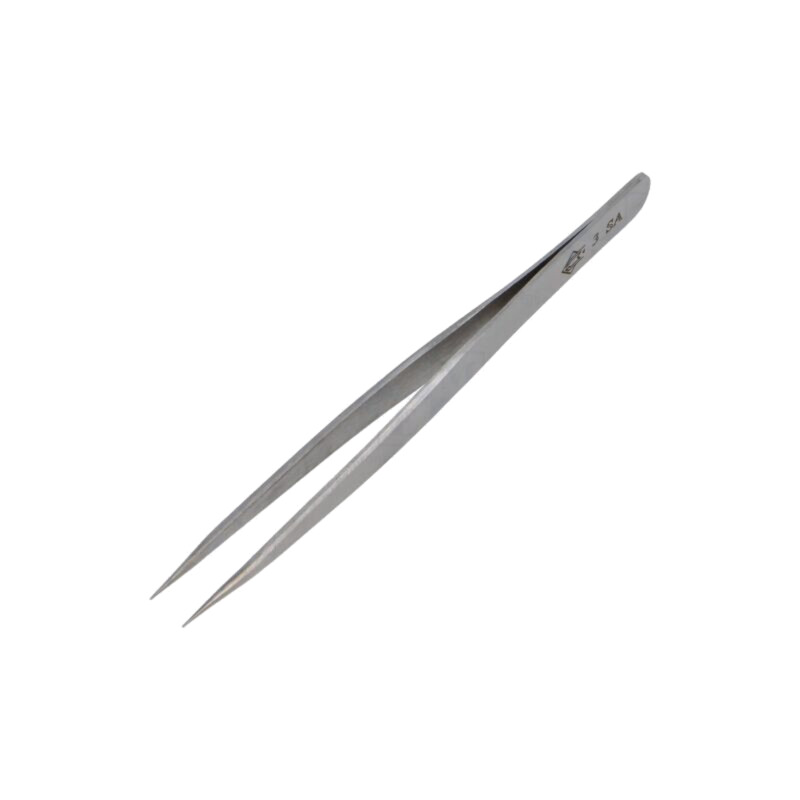 Pensetă; 120mm; pt.lucrări de precizie; Tip pensetă: drept