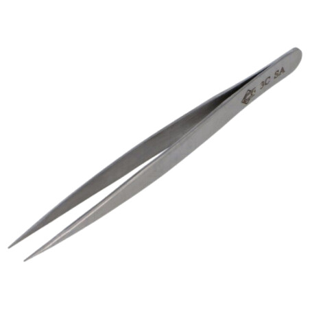 Pensetă; 110mm; pt.lucrări de precizie; Tip pensetă: drept
