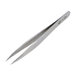 Pensetă; 115mm; pt.lucrări de precizie; Formă capăt vârf: plată