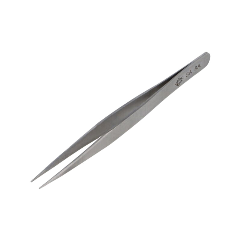Pensetă; 120mm; pt.lucrări de precizie; Tip pensetă: drept