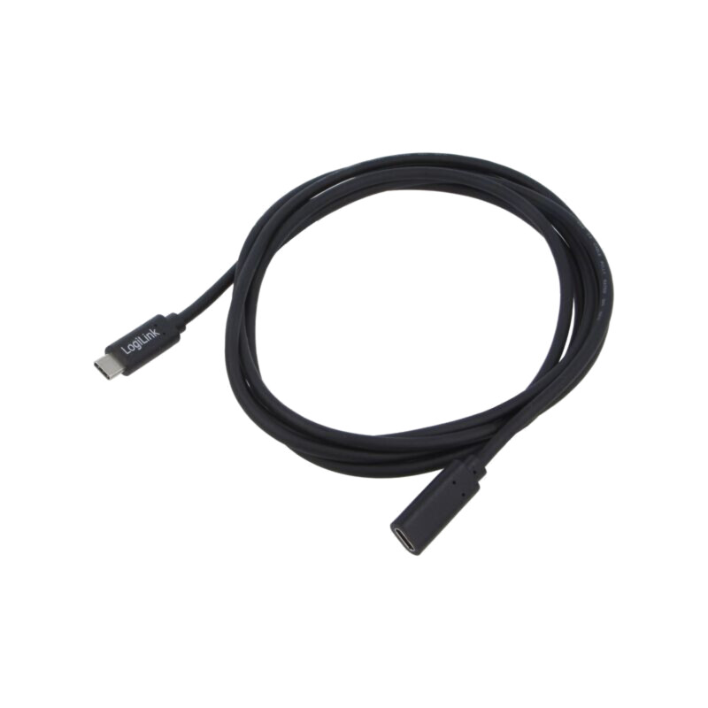 Cablu; High Speed,USB 2.0; USB C soclu,USB C mufă; 2m; negru; PVC