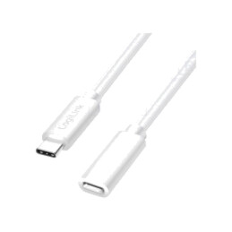 Cablu; High Speed,USB 2.0; USB C soclu,USB C mufă; 2m; alb; PVC
