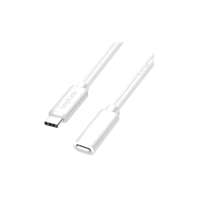 Cablu; High Speed,USB 2.0; USB C soclu,USB C mufă; 2m; alb; PVC