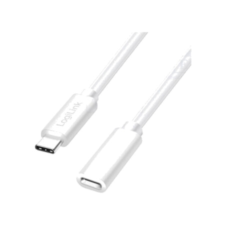 Cablu; High Speed,USB 2.0; USB C soclu,USB C mufă; 2m; alb; PVC