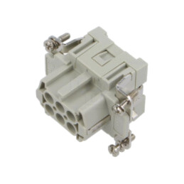 Conector: HDC; inserturi de contact; mamă; CCE; PIN: 6; 16A; 600V