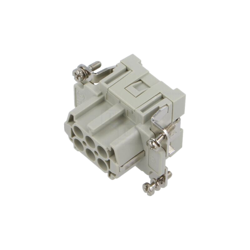 Conector: HDC; inserturi de contact; mamă; CCE; PIN: 6; 16A; 600V