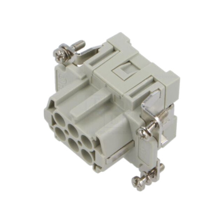 Conector: HDC; inserturi de contact; mamă; CCE; PIN: 6; 16A; 600V