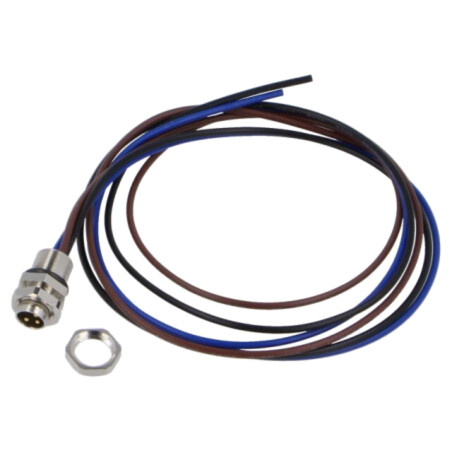 Conector: M8; soclu; tată; 48V; 4A; PIN: 3; IP67; cabluri; 0,34mm2