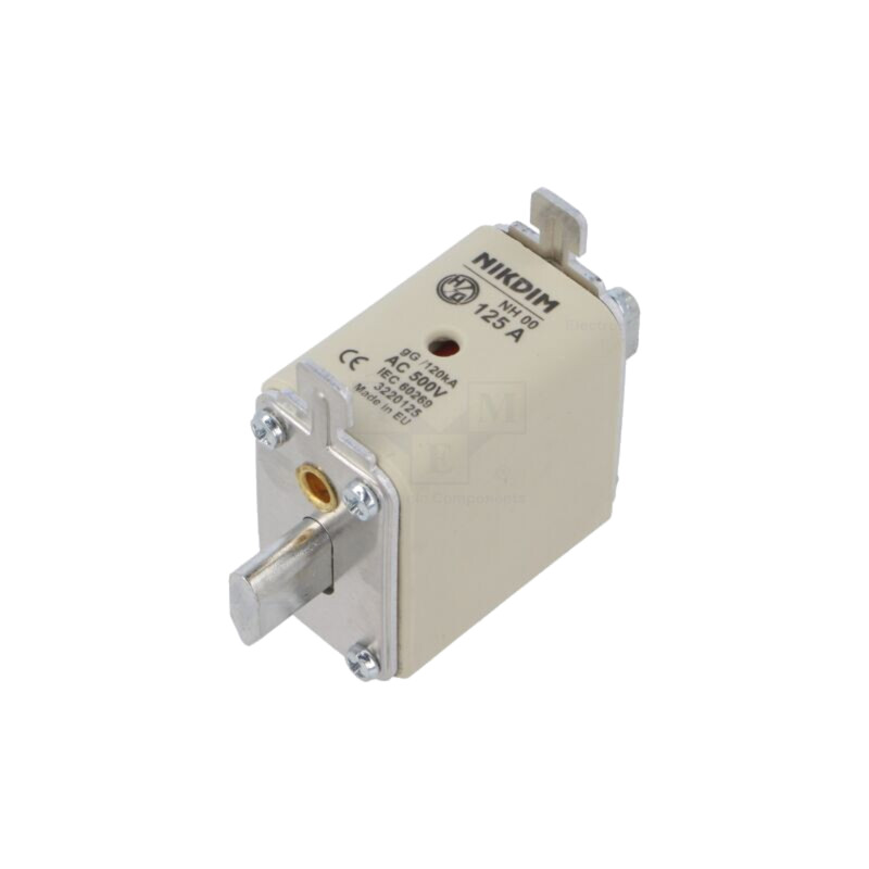 Siguranţă: siguranţă; 125A; 500VAC; gG; industrial; NH00 Siguranţă: siguranţă; 125A; 500VAC; gG; industrial; NH00