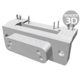D-Sub; PIN: 15; soclu; mamă; pentru PCB; în unghi 90°; THT; M3