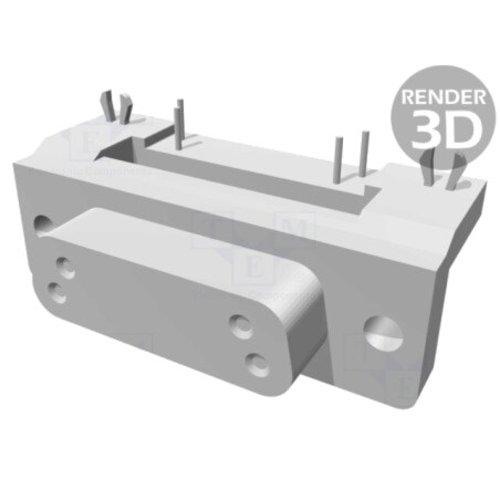 D-Sub; PIN: 15; soclu; mamă; pentru PCB; în unghi 90°; THT; M3