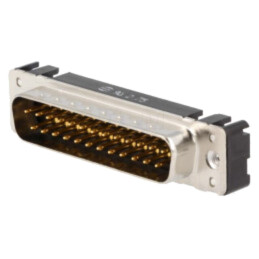 D-Sub; PIN: 25; soclu; tată; pentru PCB; drept; THT; UNC 4-40