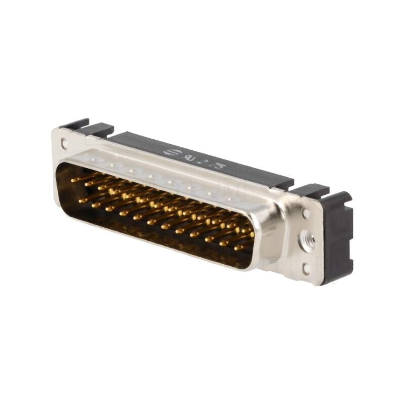D-Sub; PIN: 25; soclu; tată; pentru PCB; drept; THT; UNC 4-40