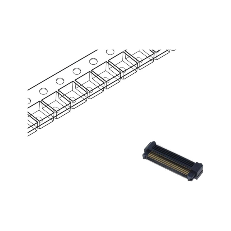 Conector: PCB-PCB; soclu; tată; PIN: 80; ERM5; verticală; 1,5A; SMT